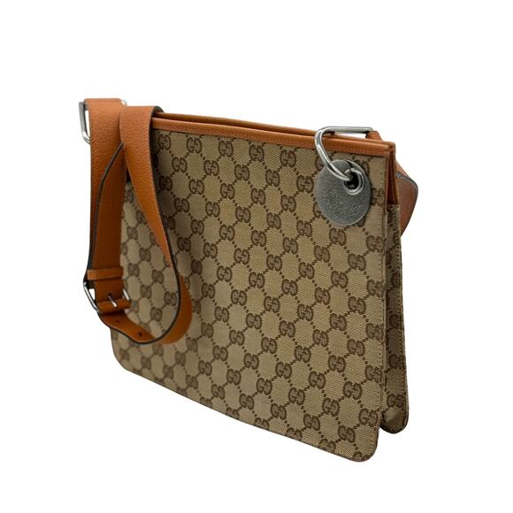 Gucci Monogram Flat Eclipse Messenger Bag*Excellent Condition*Entrupy COA - Picture 9 of 16